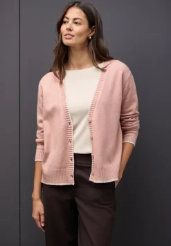 Cardigan avec détails contrastés