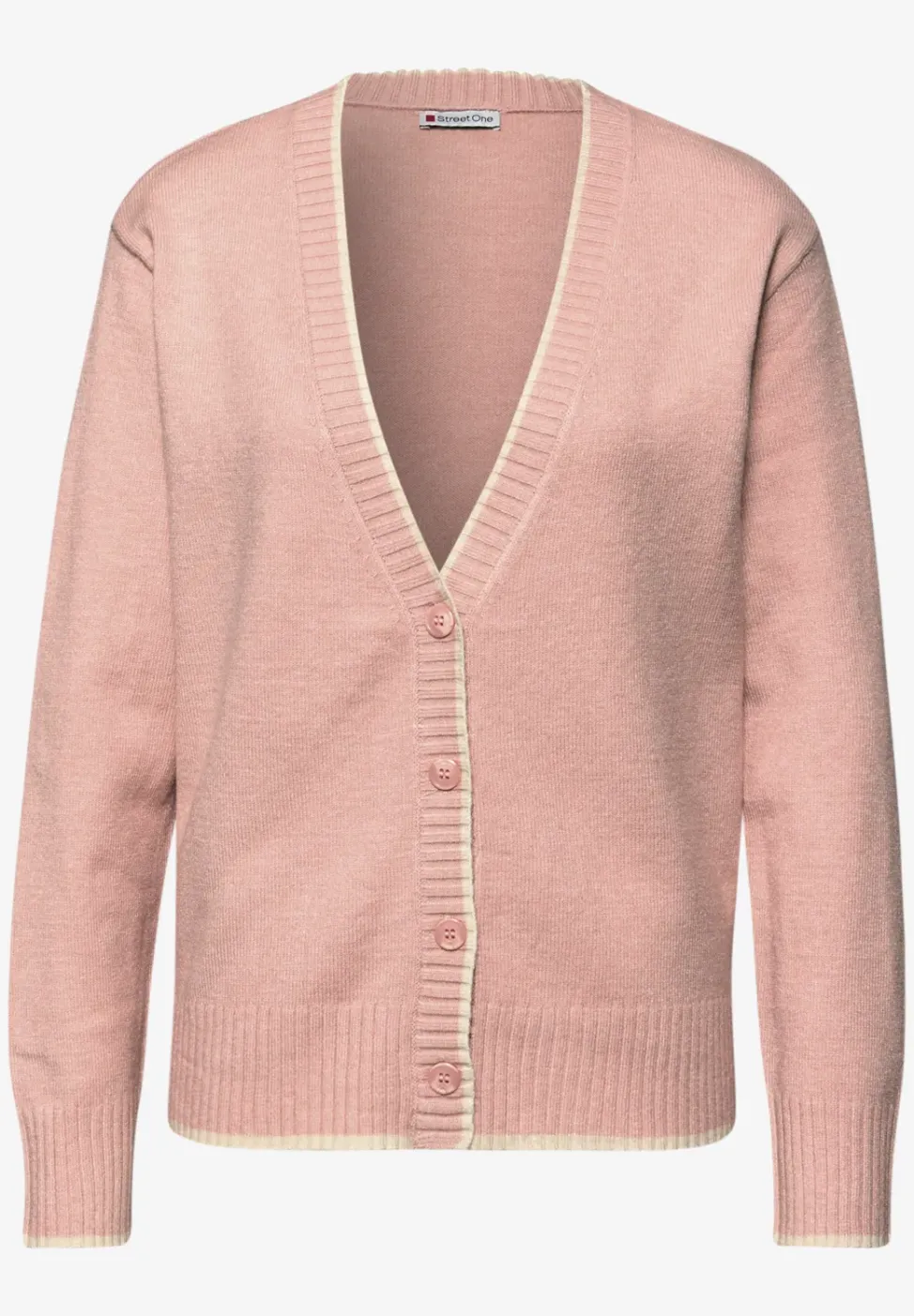 Cardigan avec détails contrastés