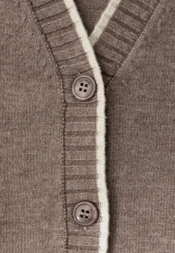 Cardigan avec détails contrastés