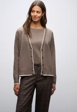 Cardigan avec détails contrastés