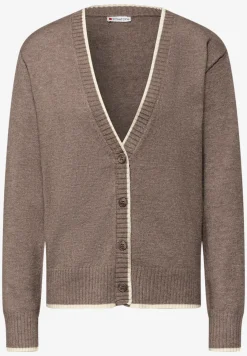 Cardigan avec détails contrastés