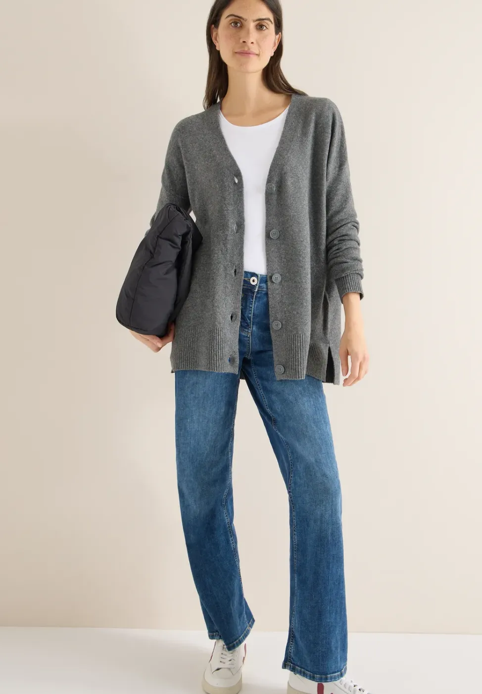 Cardigan avec patte de boutonnage