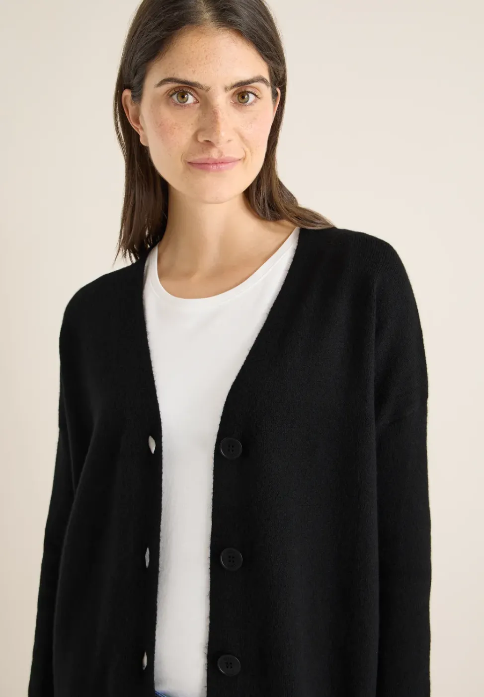 Cardigan avec patte de boutonnage