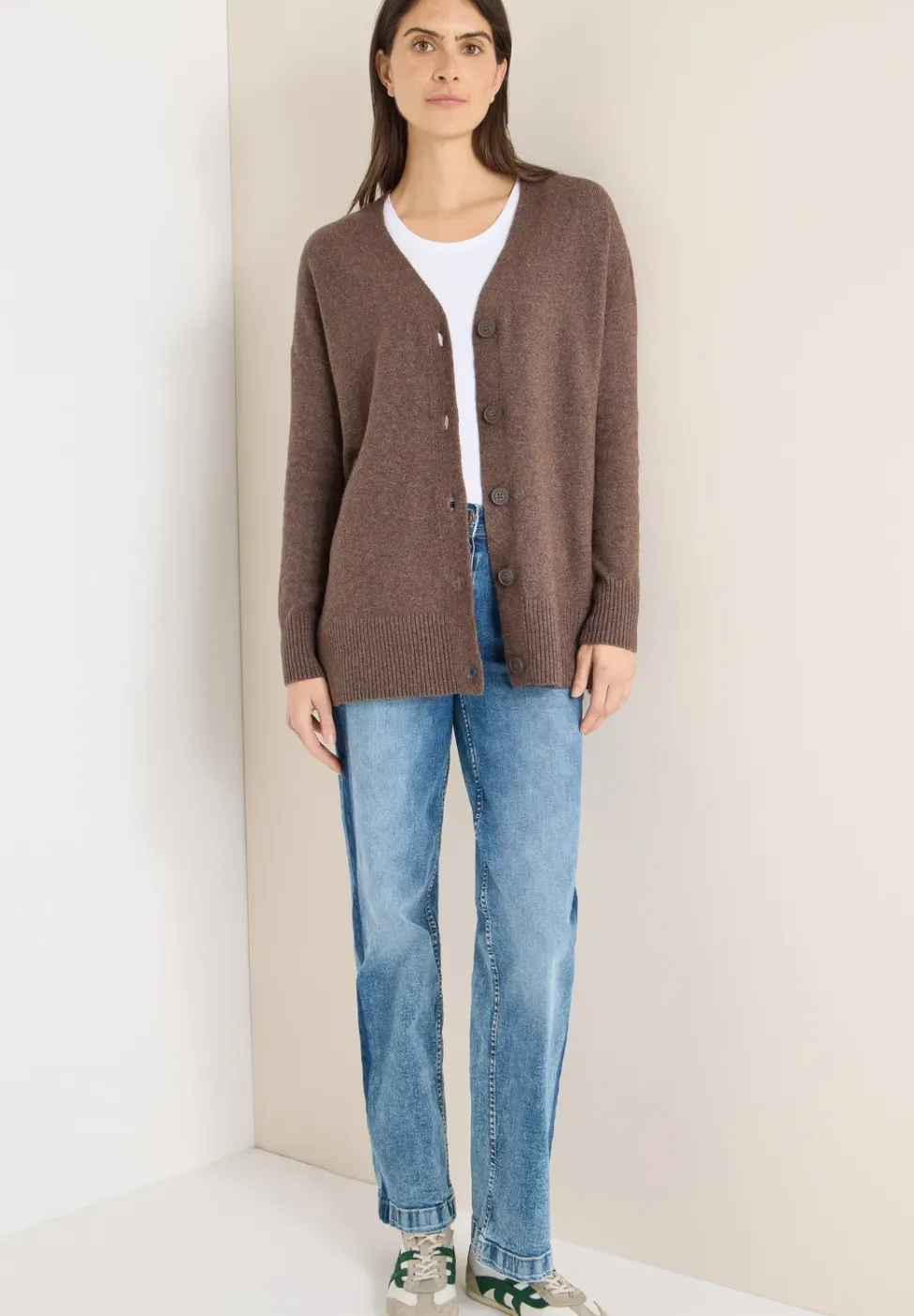 Cardigan avec patte de boutonnage