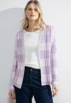 Cardigan à carreaux
