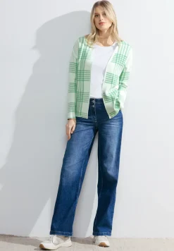 Cardigan à carreaux