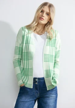 Cardigan à carreaux