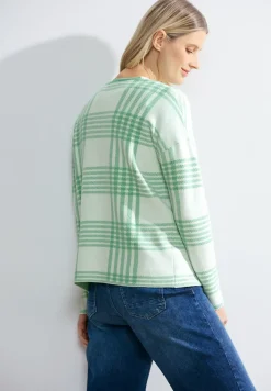 Cardigan à carreaux