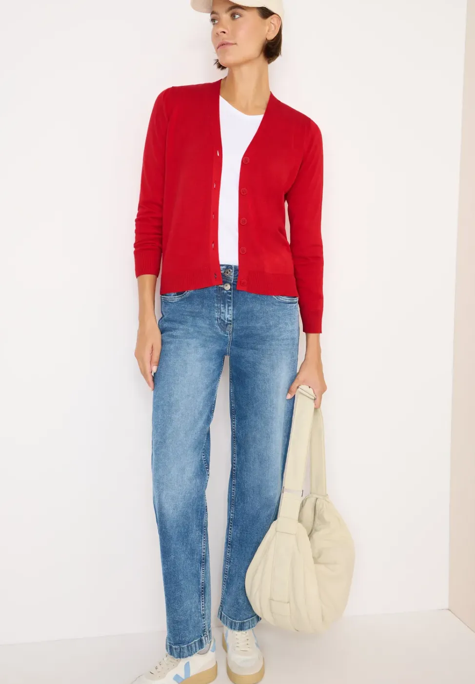 Cardigan col en V