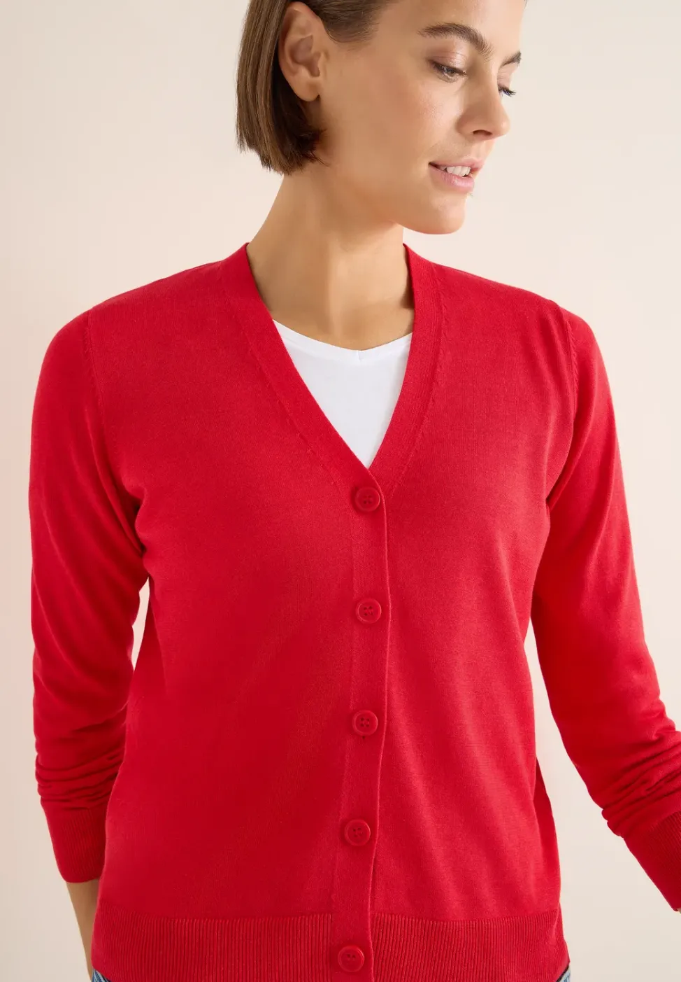 Cardigan col en V