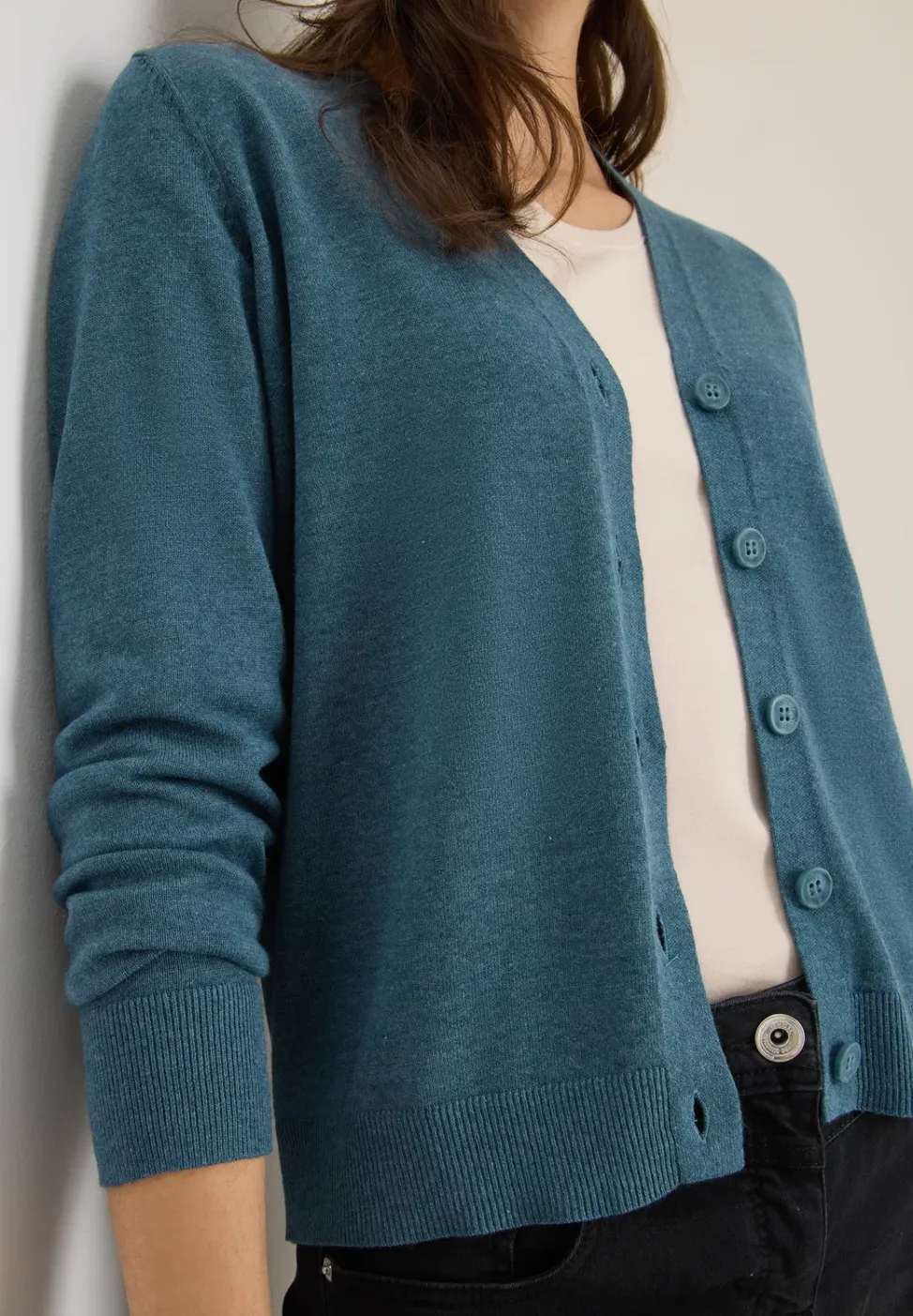 Cardigan col en V