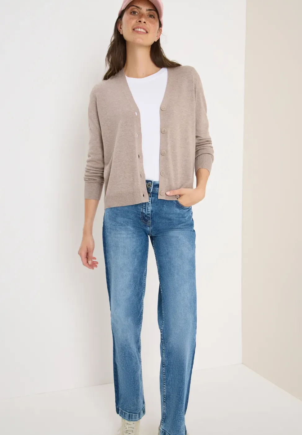 Cardigan col en V
