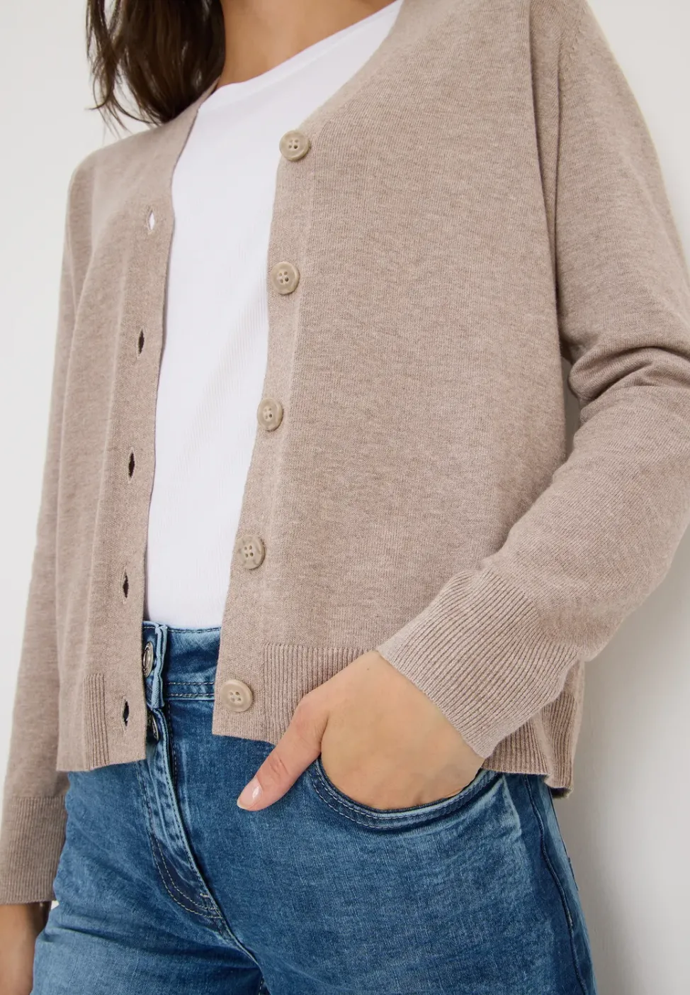 Cardigan col en V