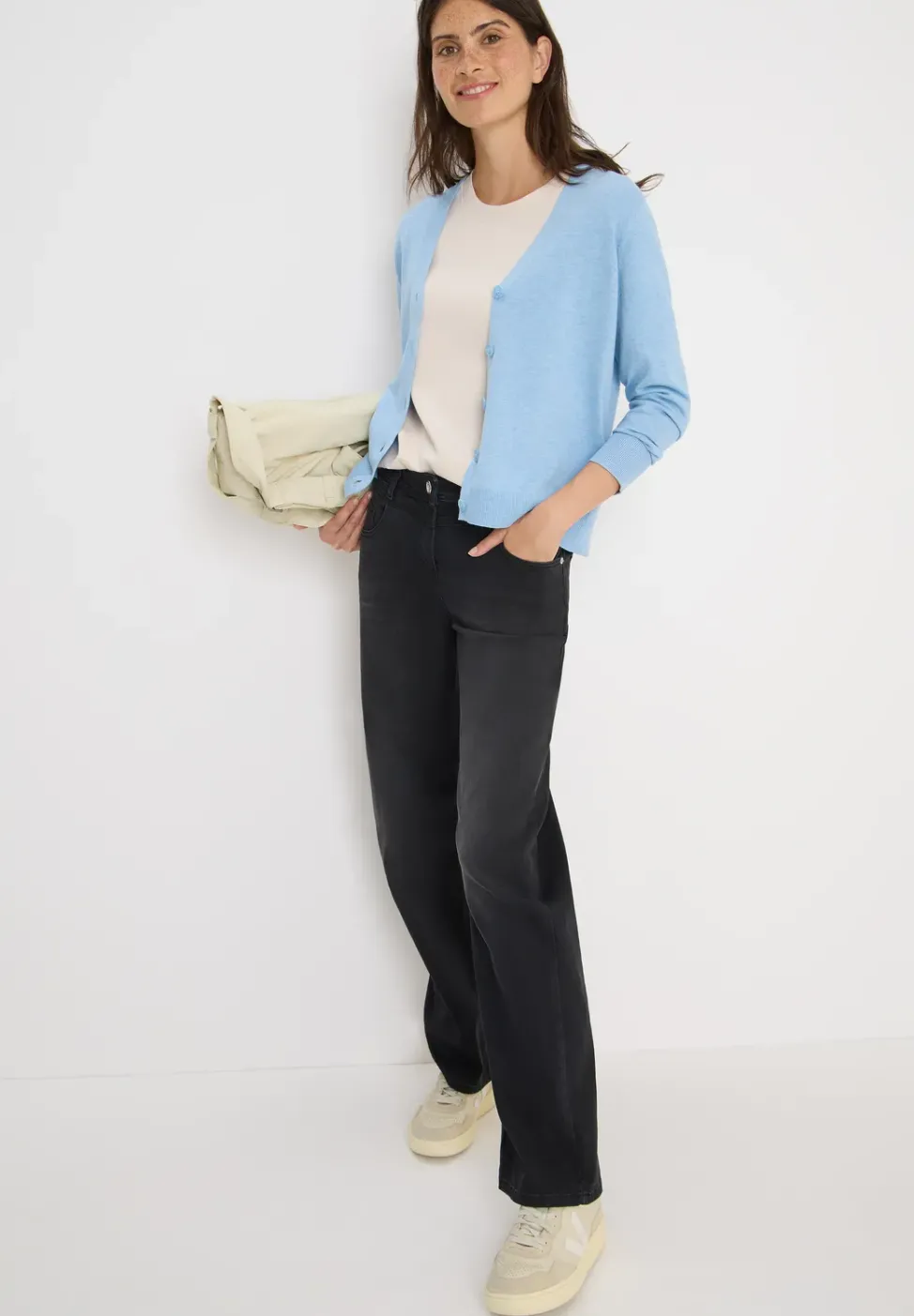 Cardigan col en V