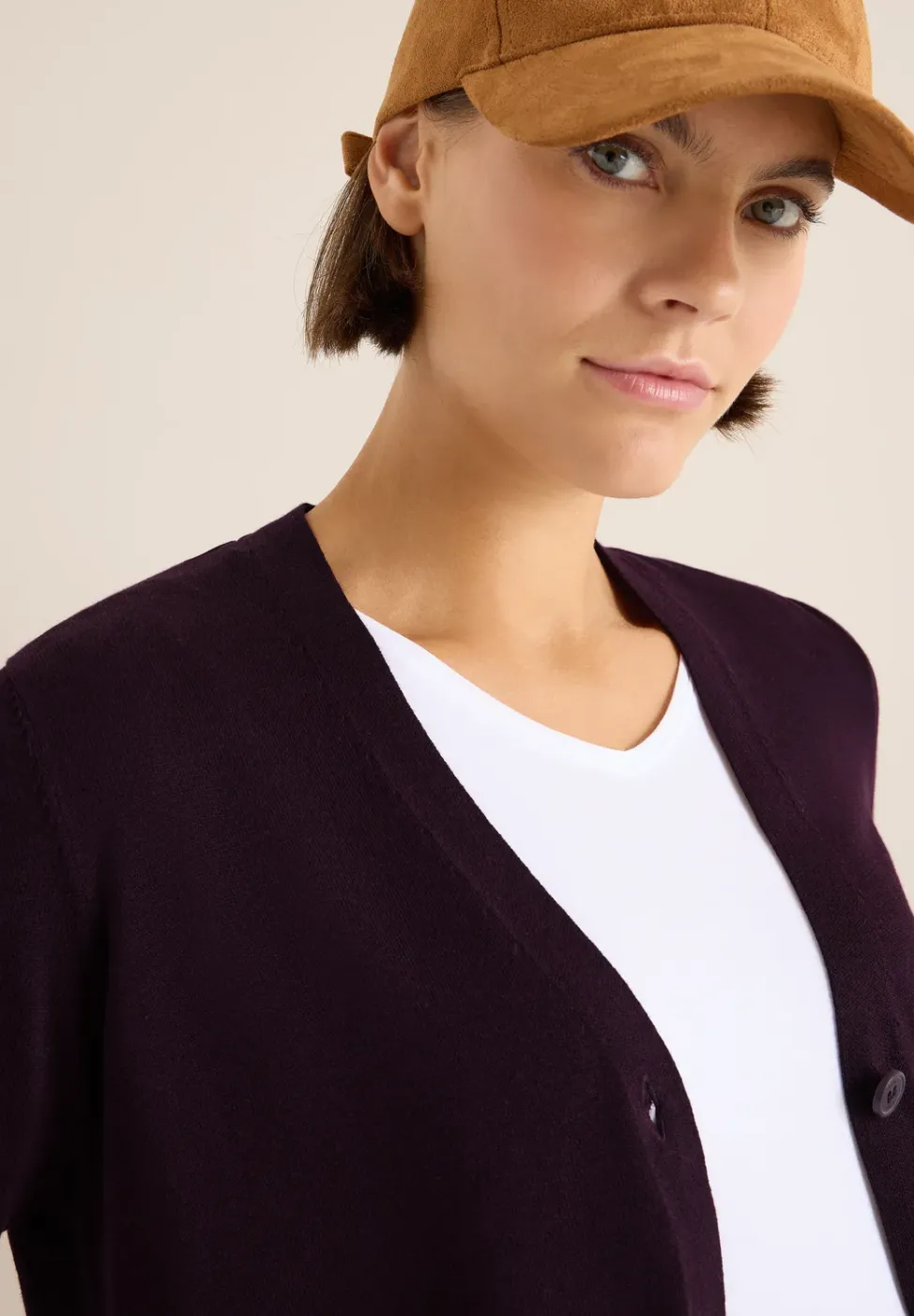 Cardigan col en V