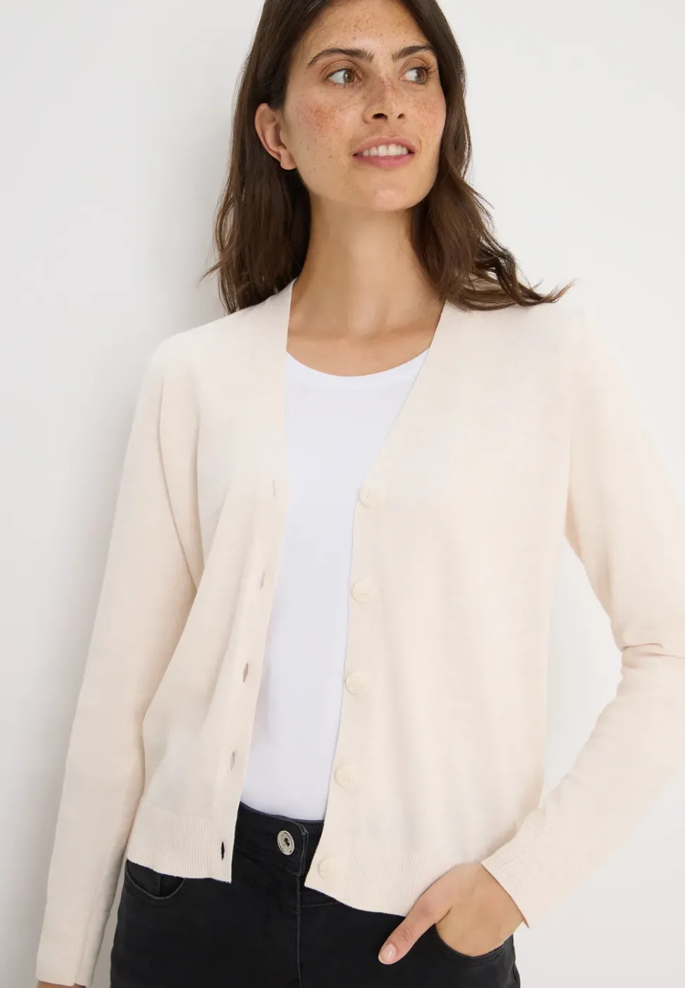 Cardigan col en V
