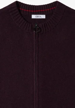 Cardigan cosy avec fermeture éclair