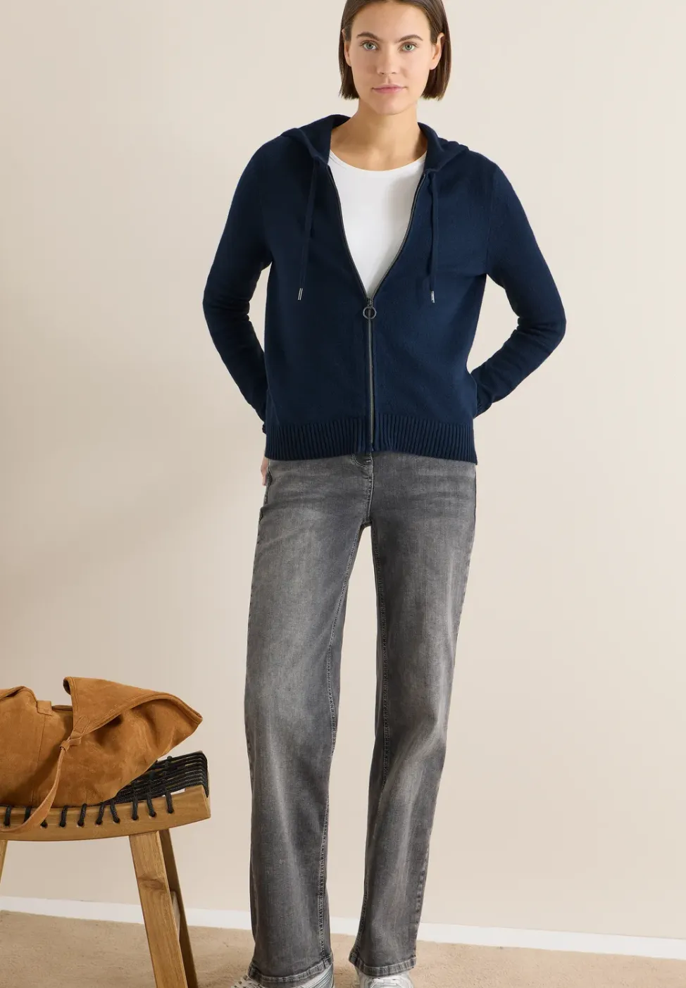 Cardigan cosy avec hoodie