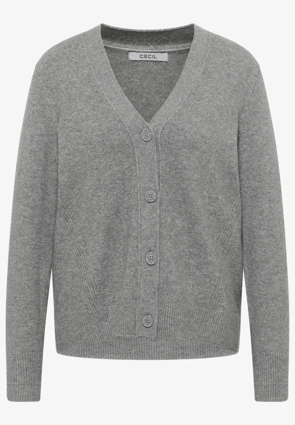Cardigan doux à col en V
