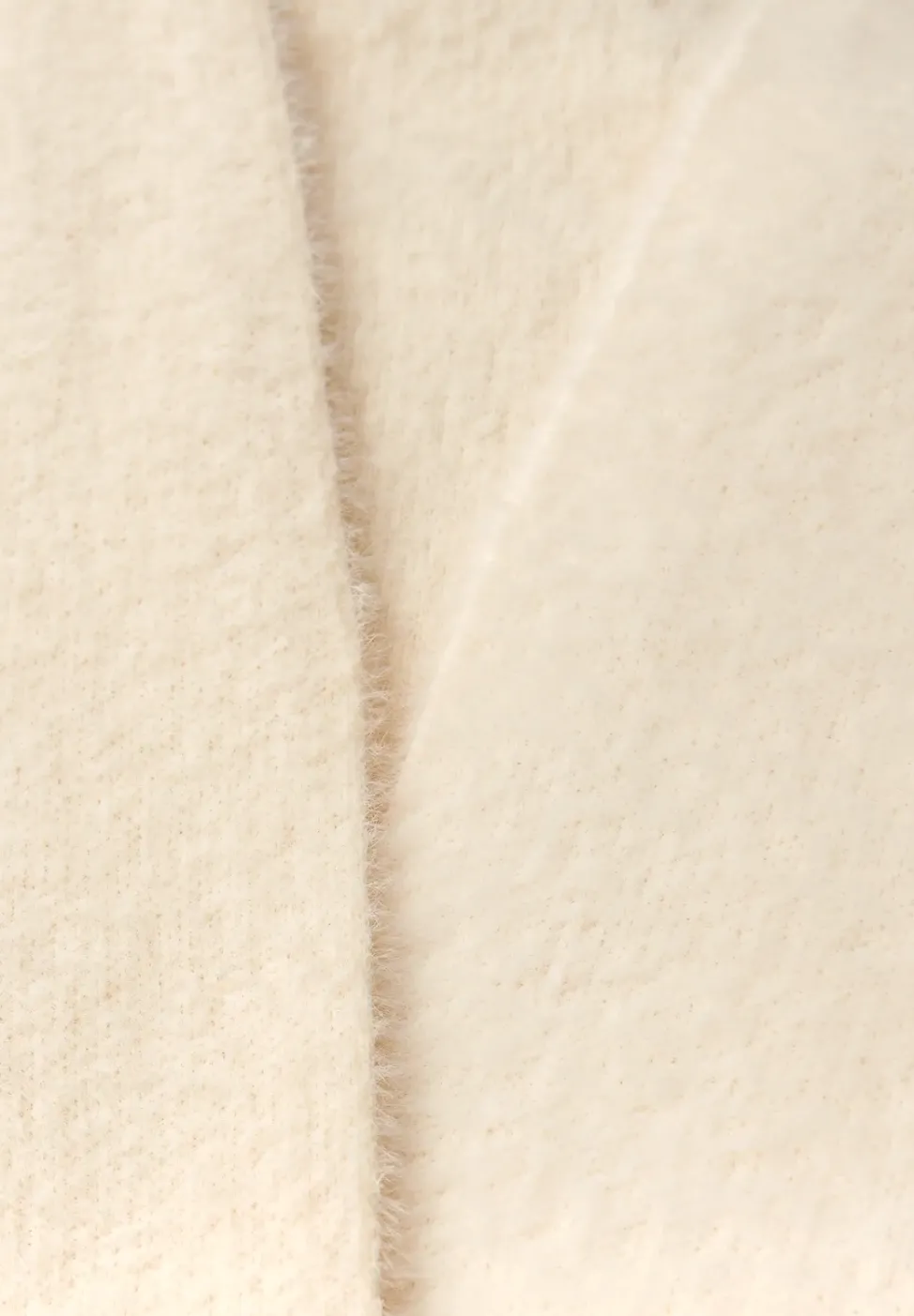 Cardigan ouvert en fil de plume