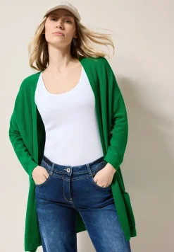 Cardigan ouvert en maille fine