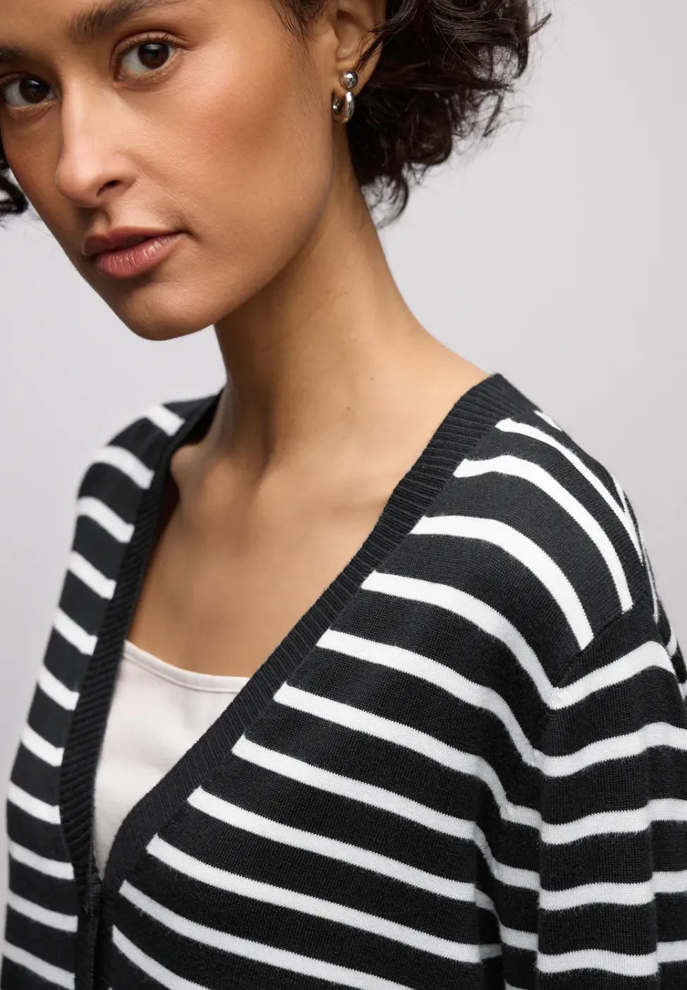 Cardigan rayé