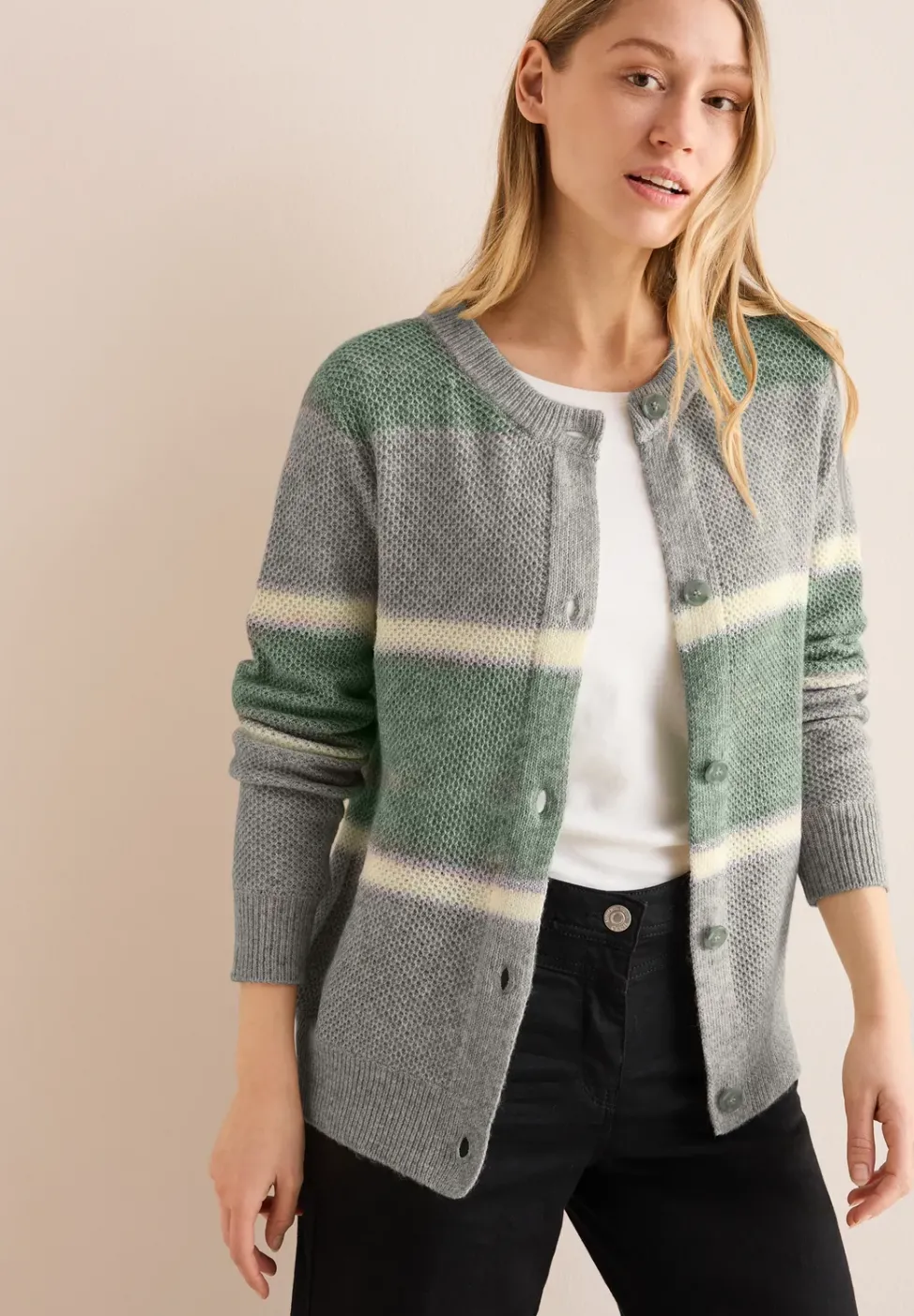 Cardigan rayé