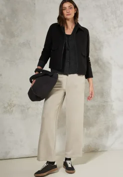Cardigan à structure mixte