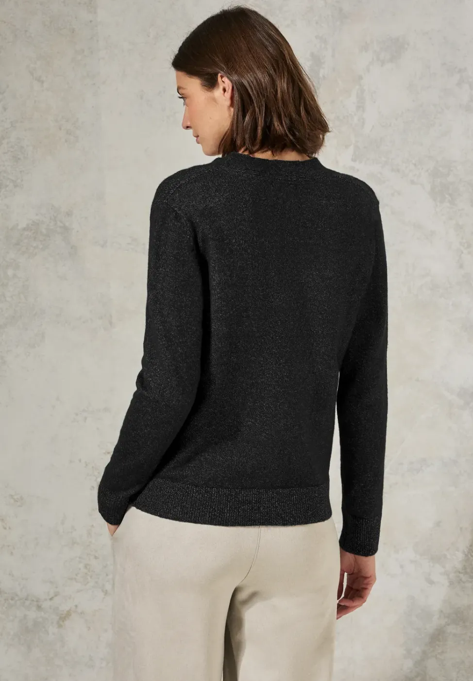 Cardigan à structure mixte
