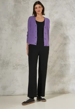 Cardigan à structure mixte