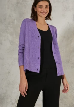 Cardigan à structure mixte