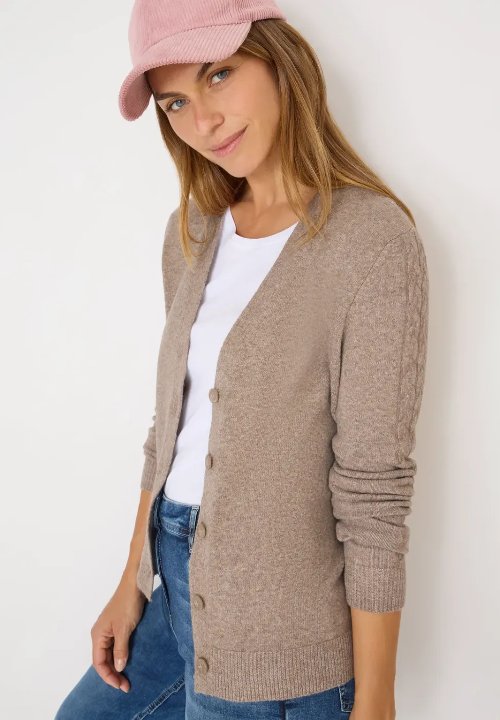 Cardingan avec détails en tricot