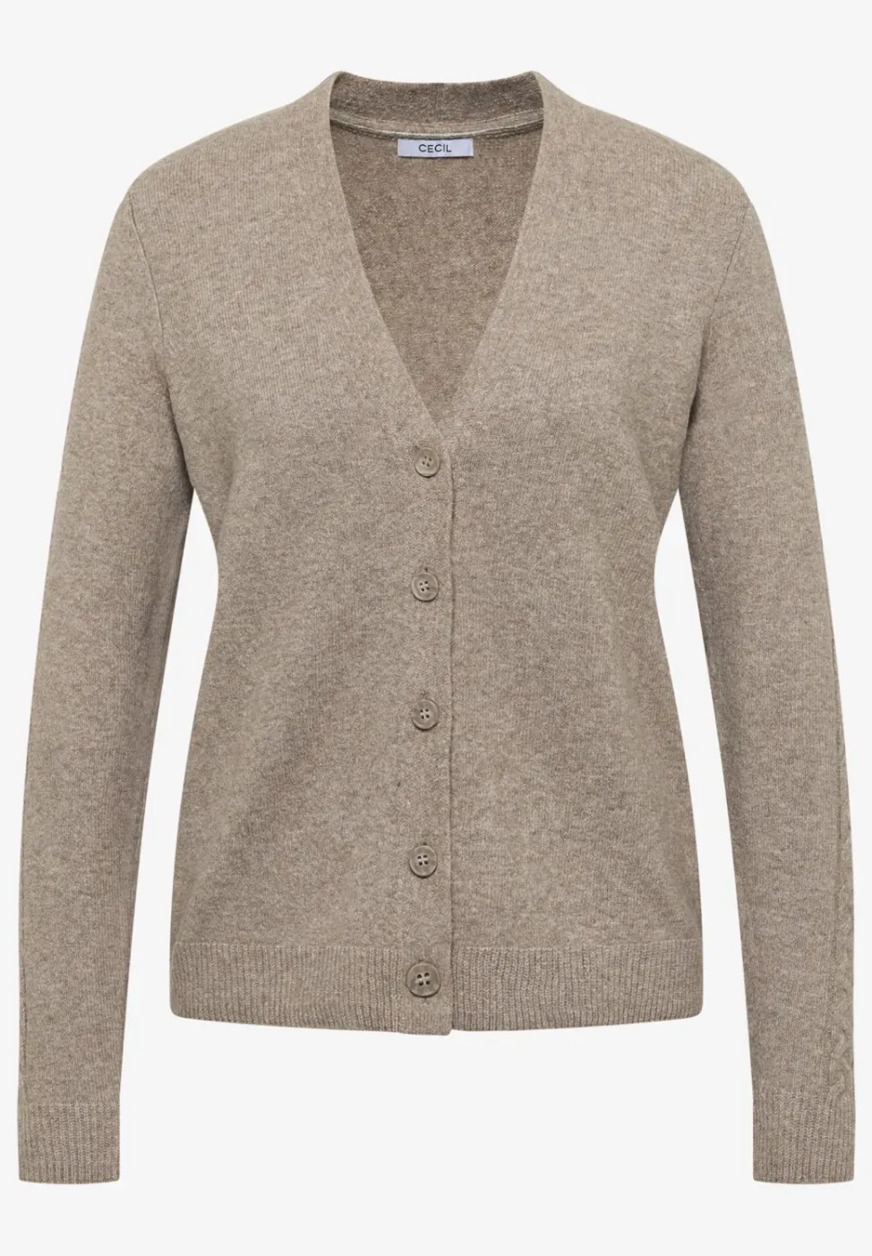 Cardingan avec détails en tricot