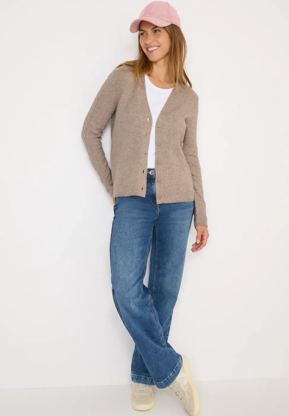 Cardingan avec détails en tricot