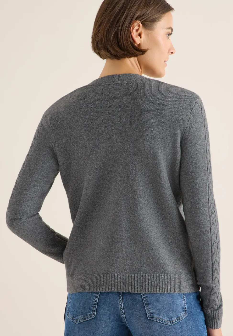 Cardingan avec détails en tricot