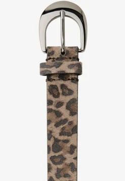 Ceinture en similicuir imprimé léopard