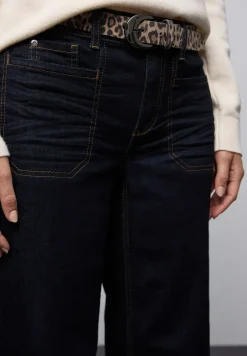 Ceinture en similicuir imprimé léopard