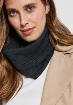 Écharpe loop en tricot côtelé