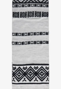 Écharpe tricotée à motifs