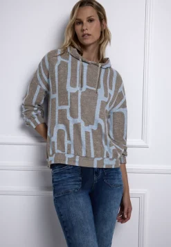 Chemise à capuche à motifs