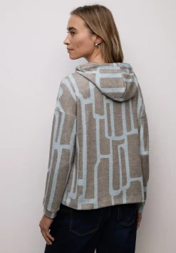 Chemise à capuche à motifs