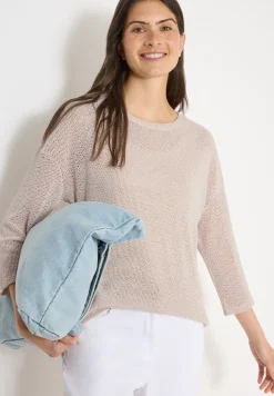 chemise à manches 3/4 en look ajouré