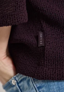 chemise à manches 3/4 en look ajouré