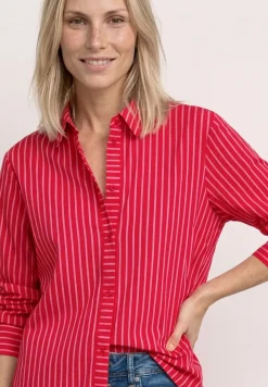 Chemise à manches longues à rayures
