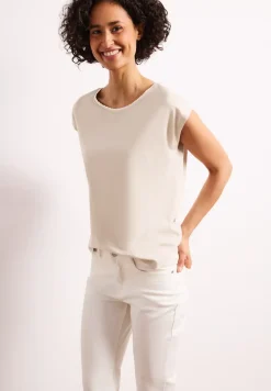 Chemise à épaules tombantes avec ruban décoratif