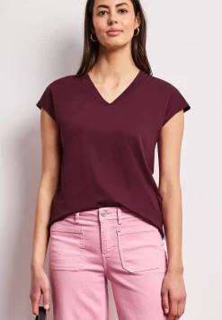 Chemise à épaules tombantes et col en V