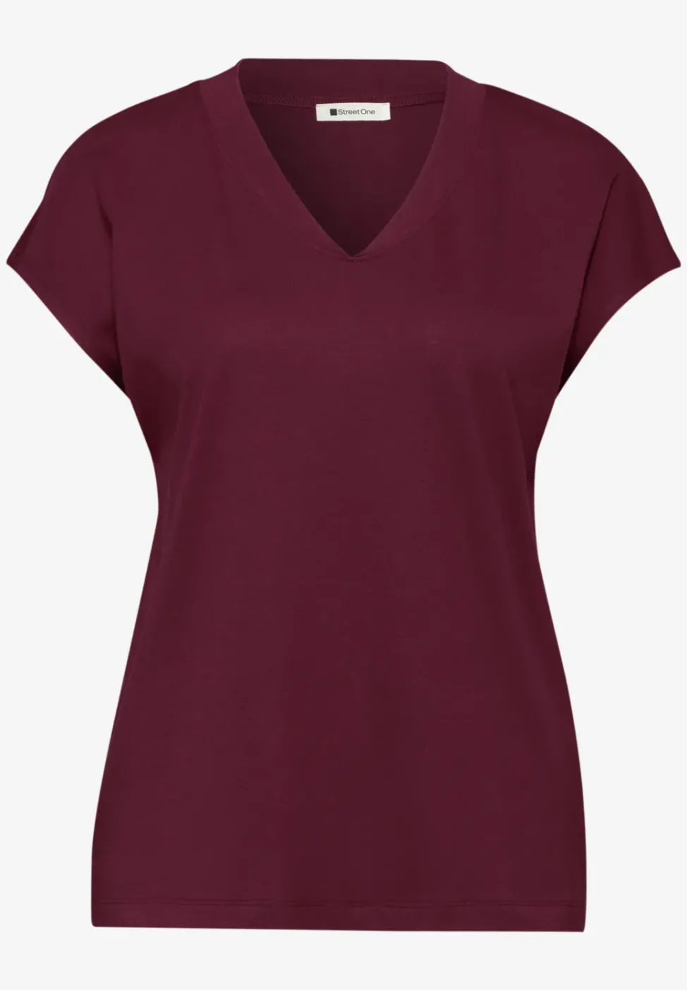 Chemise à épaules tombantes et col en V