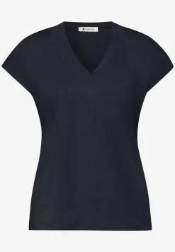 Chemise à épaules tombantes et col en V