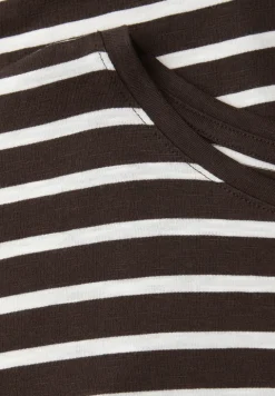 Chemise à rayures dropped shoulder