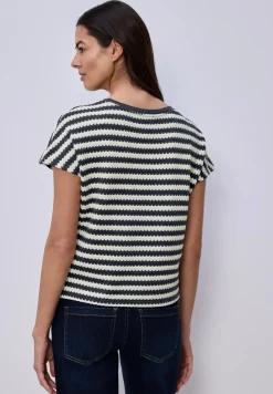 Chemise à rayures dropped shoulder
